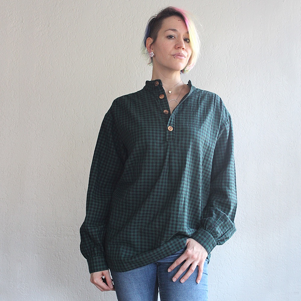 NWOT - J Peterman Plaid Tunic